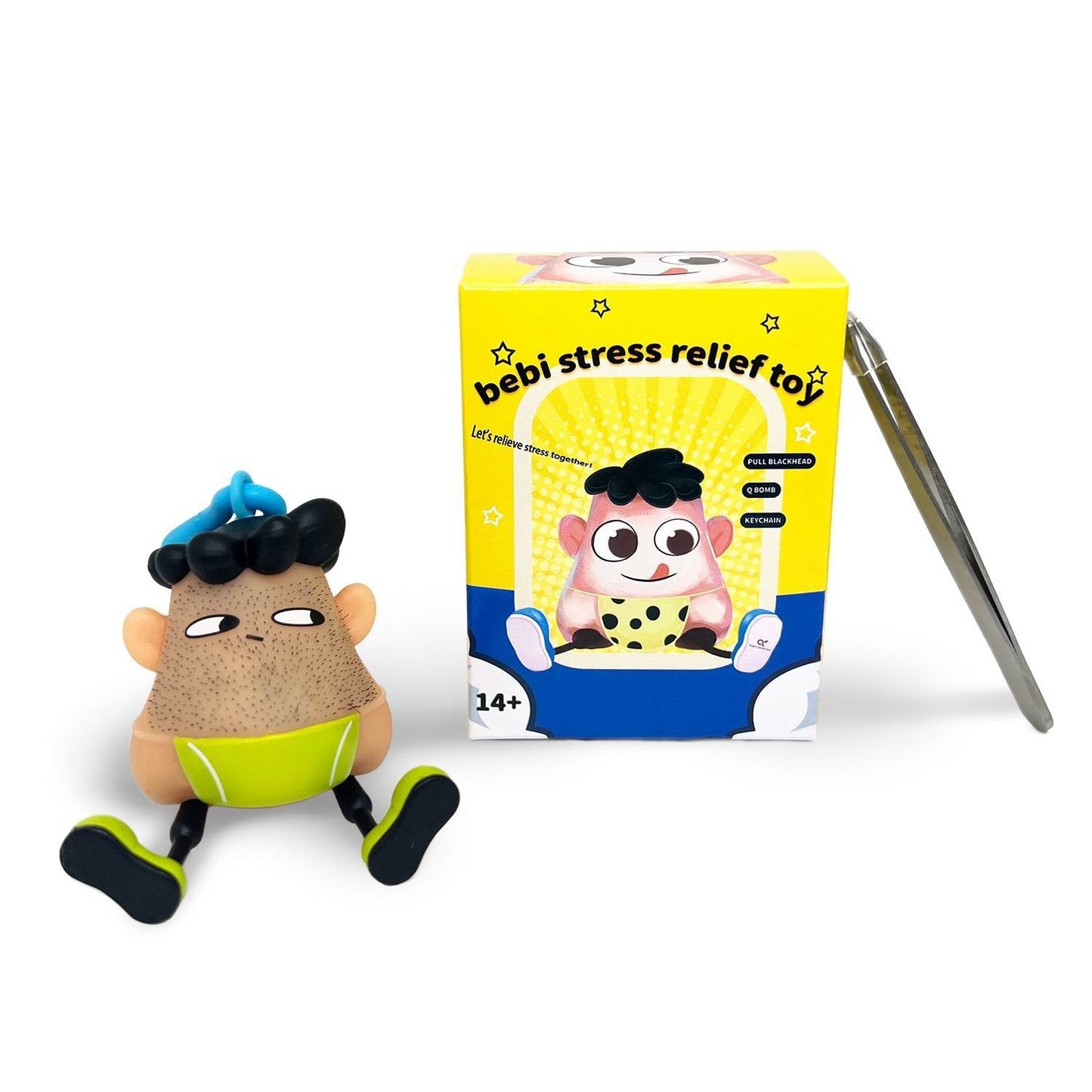 🔥Summer Hot Sale Promotion-49% OFF😆-Fidget Pimple Popper Keychain Toy