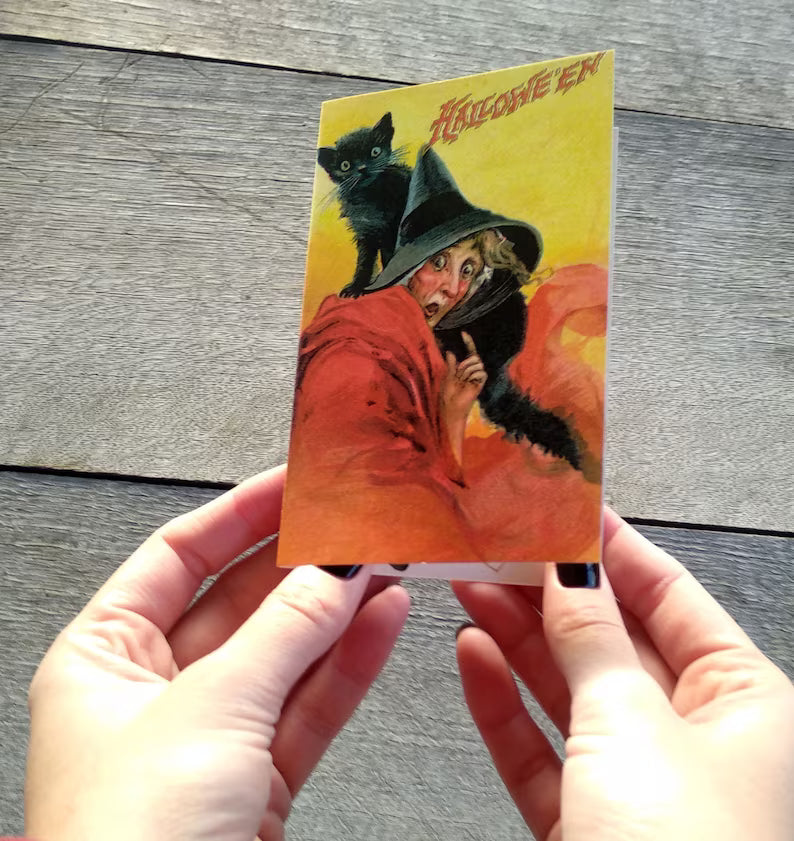 🎃🎁Vintage Halloween Postcard ( 24 pcs )