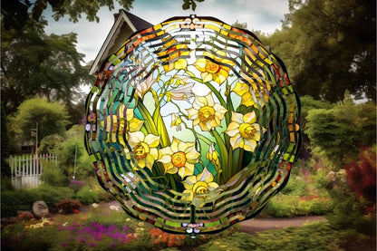 ✨ Stained Glass Wind Spinner