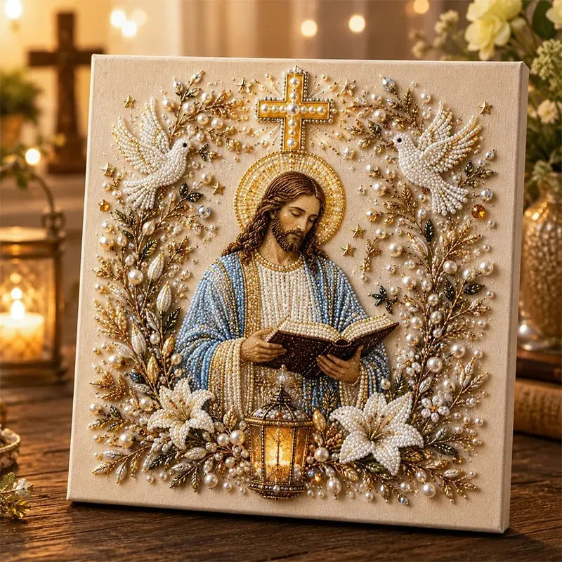 🙏🙏Christian DIY Pearl Art Set