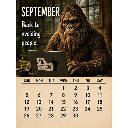 🦶2027 Bigfoot's Daily Life Calendar