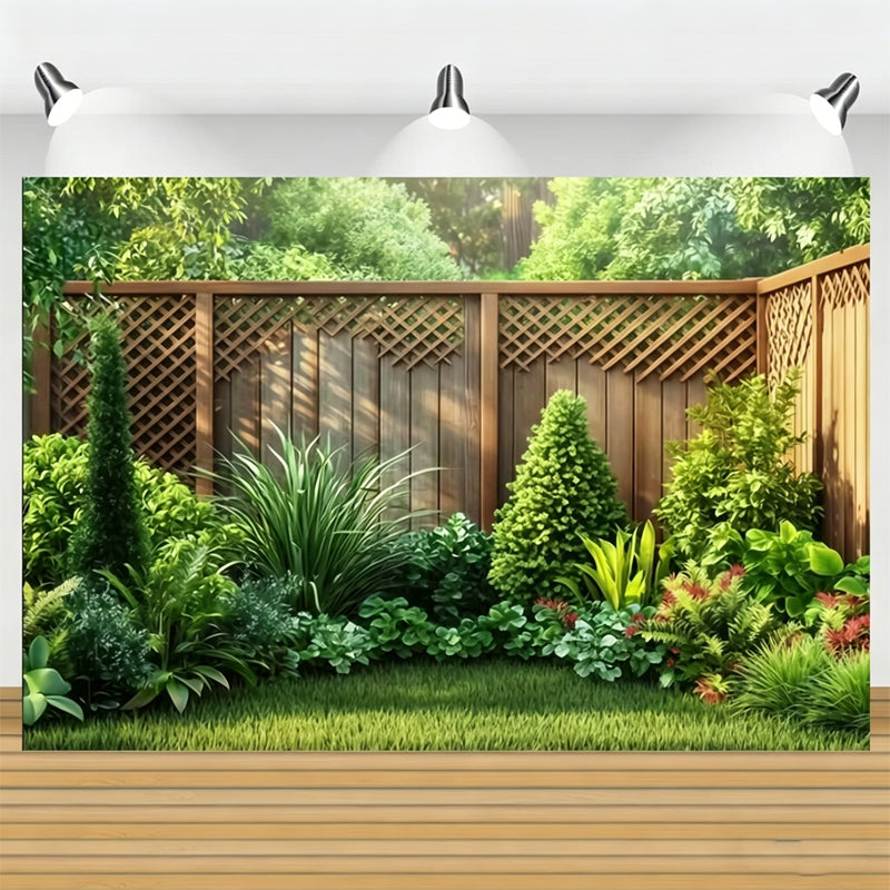🌲Magical Forest Floral & Butterfly Backdrop Banner — Outdoor Birthday Party Scene Decoration
