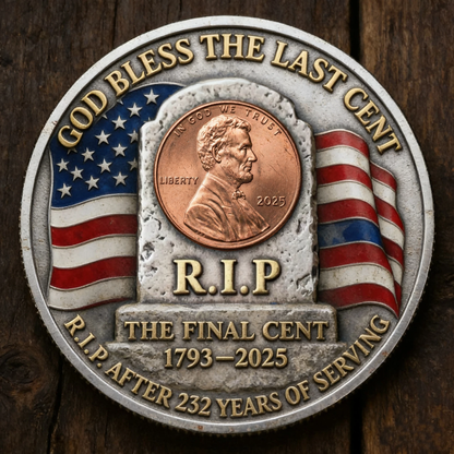 God Bless the Last Cent Commemorative Coin