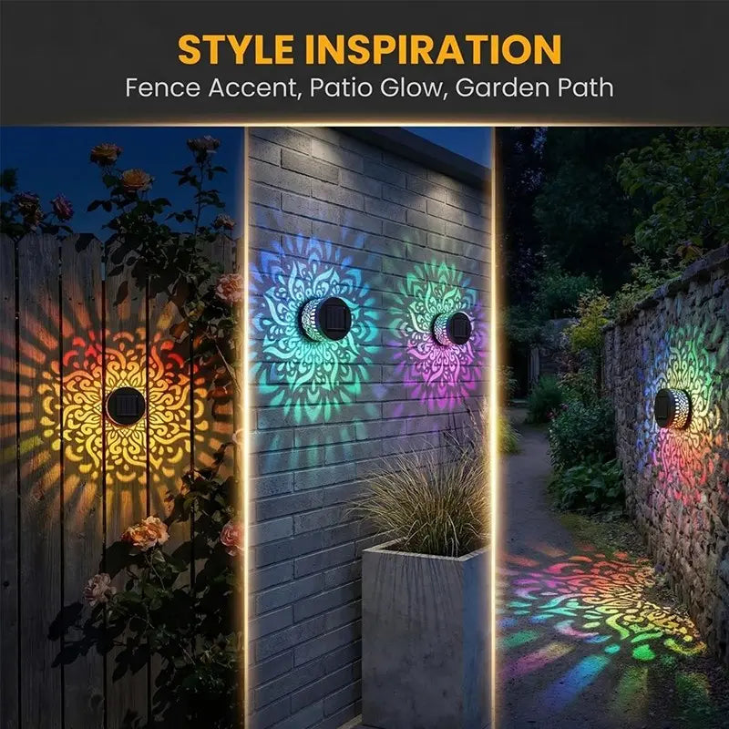 🔥Solar-Powered Mandala Projector Light