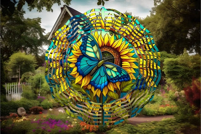 ✨ Stained Glass Wind Spinner