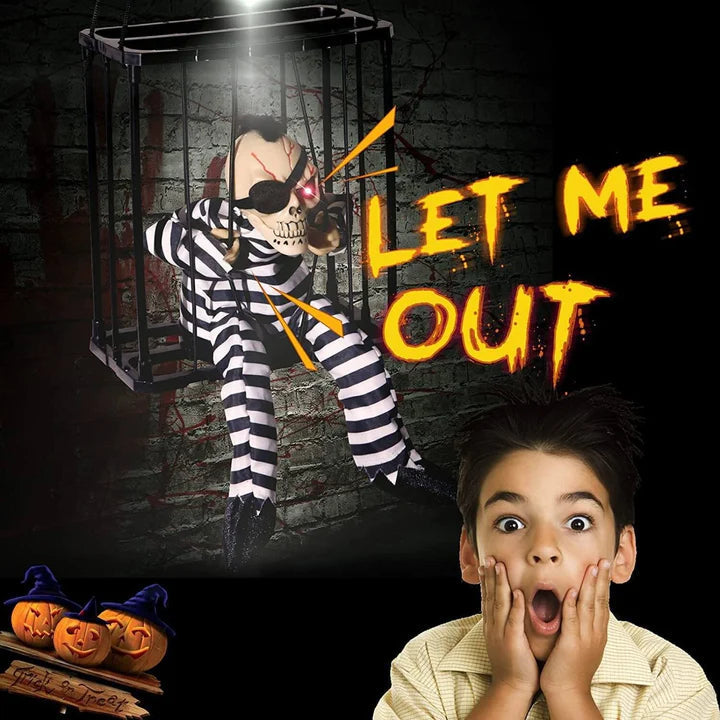 👻🎃Early Halloween Sale☠️ - Glowing Motion Skeleton Prisoner