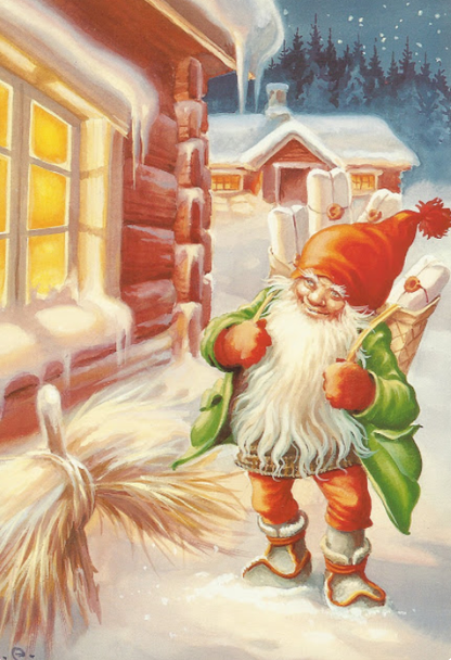 🎅🎁Vintage Christmas Dwarves Postcard Set