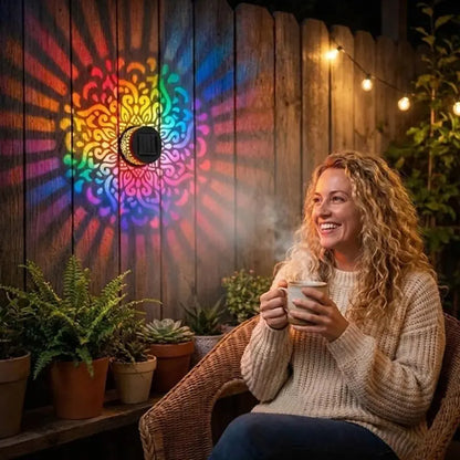 🔥Solar-Powered Mandala Projector Light