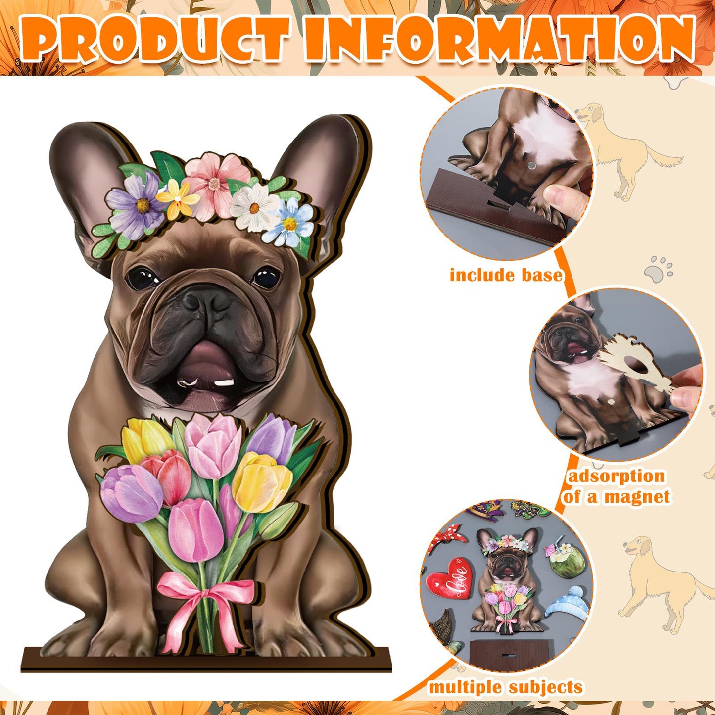 🐾 Interchangeable Seasonal Animal Wooden Decor Set