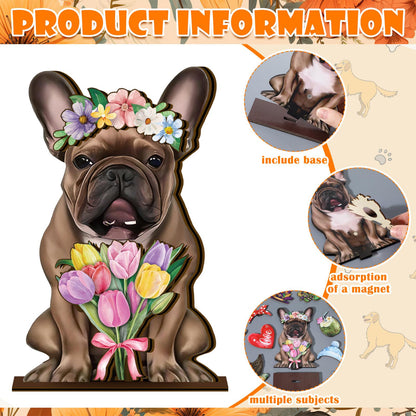 🐾 Interchangeable Seasonal Animal Wooden Decor Set