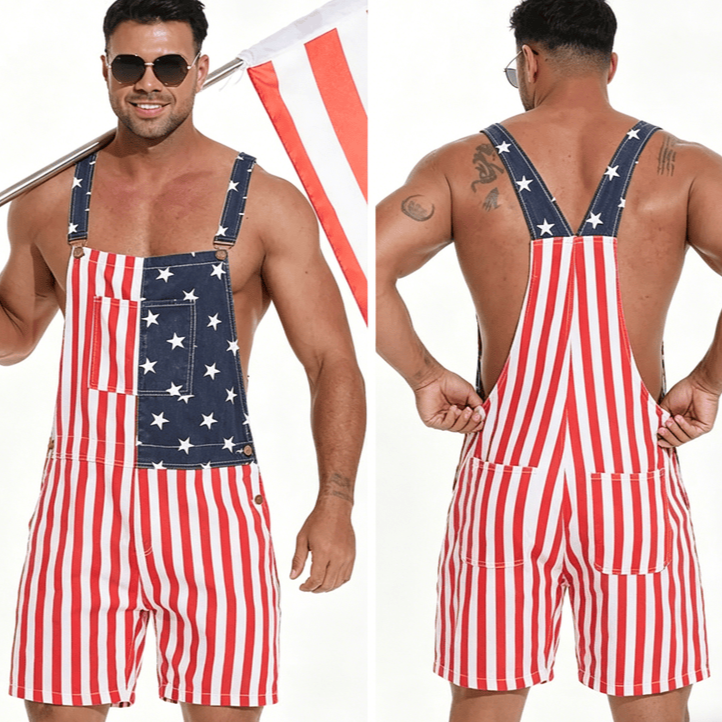 USA Flag Overalls –Same style for men and women