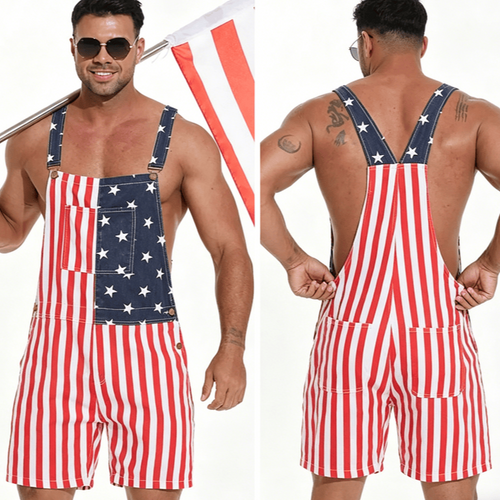 USA Flag Overalls –Same style for men and women