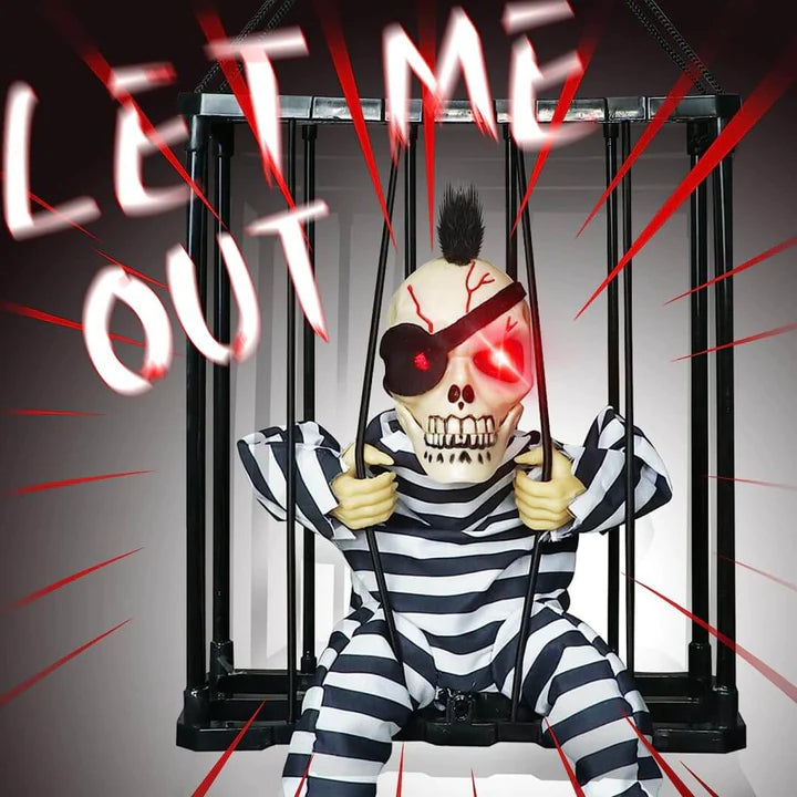 👻🎃Early Halloween Sale☠️ - Glowing Motion Skeleton Prisoner