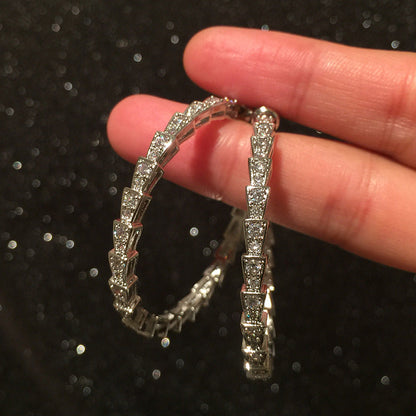 ✨Best Gift🎁Large Hoop | Gold Chain Hoop Earrings