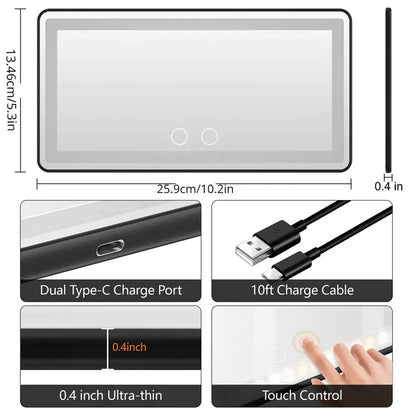 ✨Rechargeable Car Sun Visor Makeup Mirror