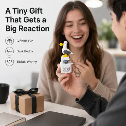 🐦 The "MINE!" Seagull Clicker – RGB Mechanical Fidget Keychain