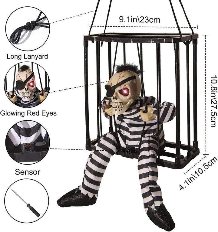 👻🎃Early Halloween Sale☠️ - Glowing Motion Skeleton Prisoner