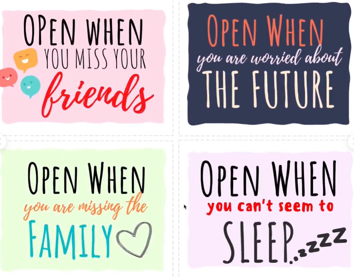 💌Open When Envelopes