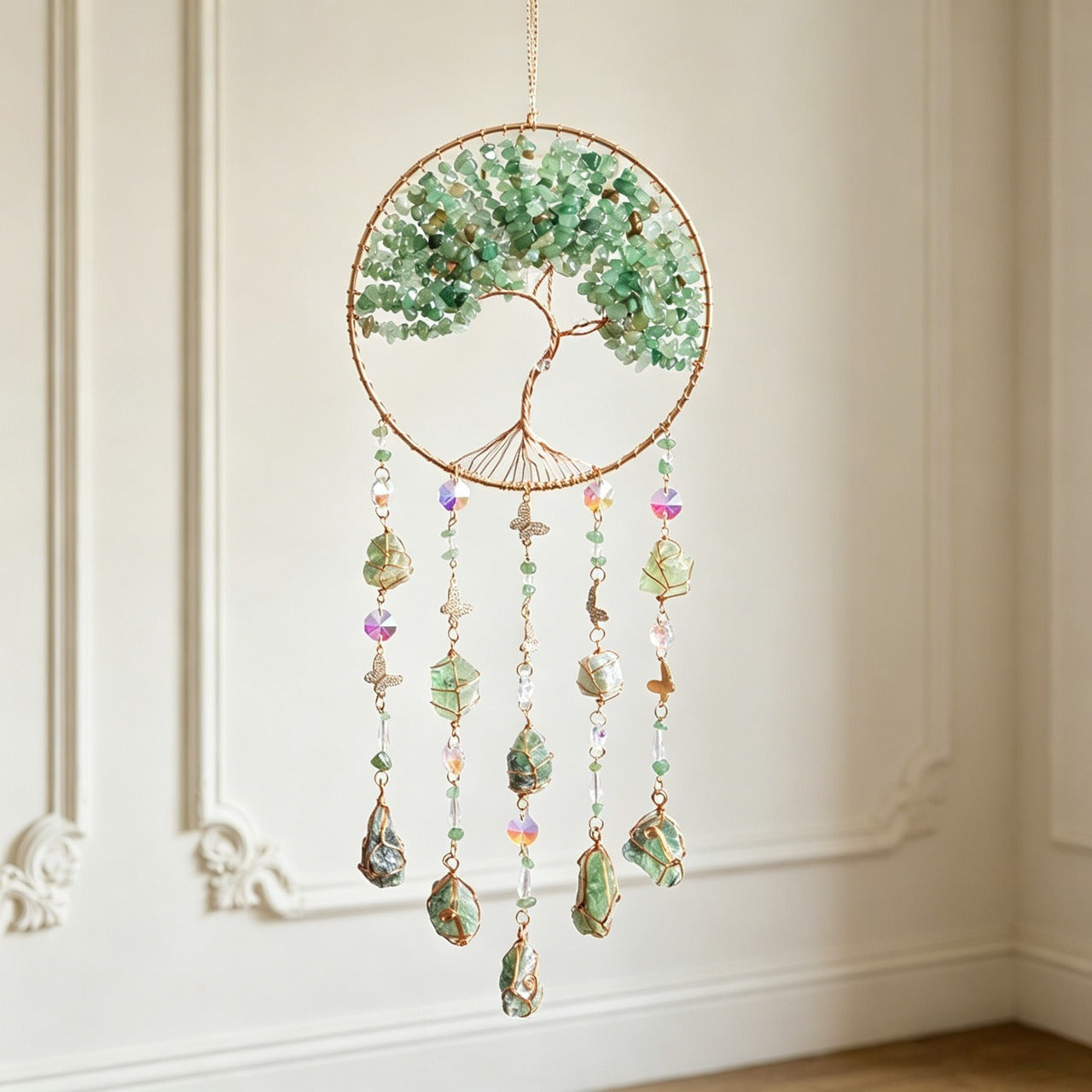 🔥Tree of Life Crystal Suncatcher Wind Chime