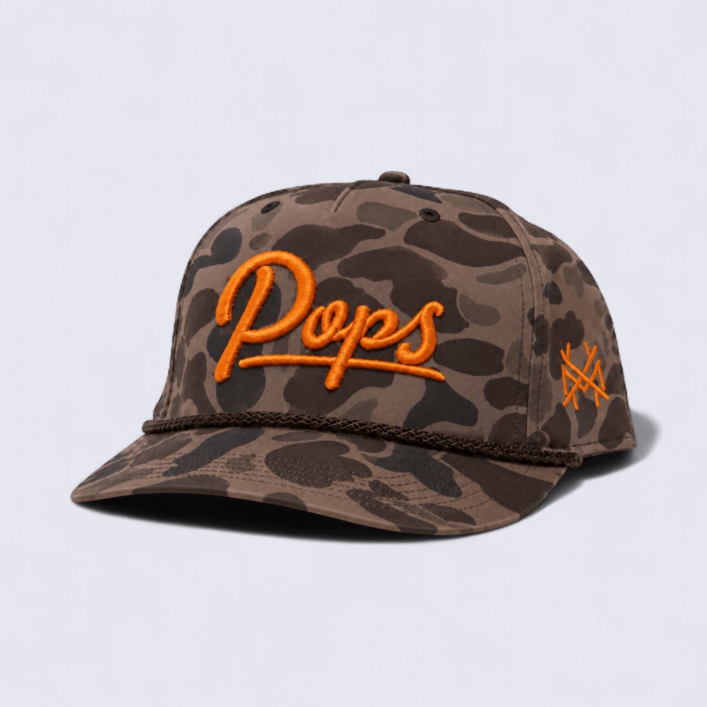 Pops Embroidered Adjustable Camo Cap
