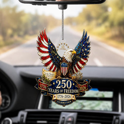 1776–2026 Freedom Eagle Christmas Ornament