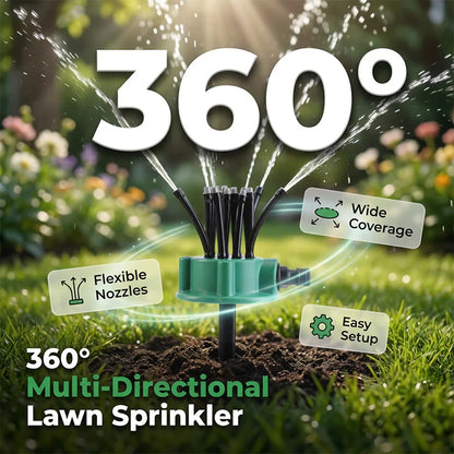 360° Coverage Precision Garden Irrigation Sprinkler