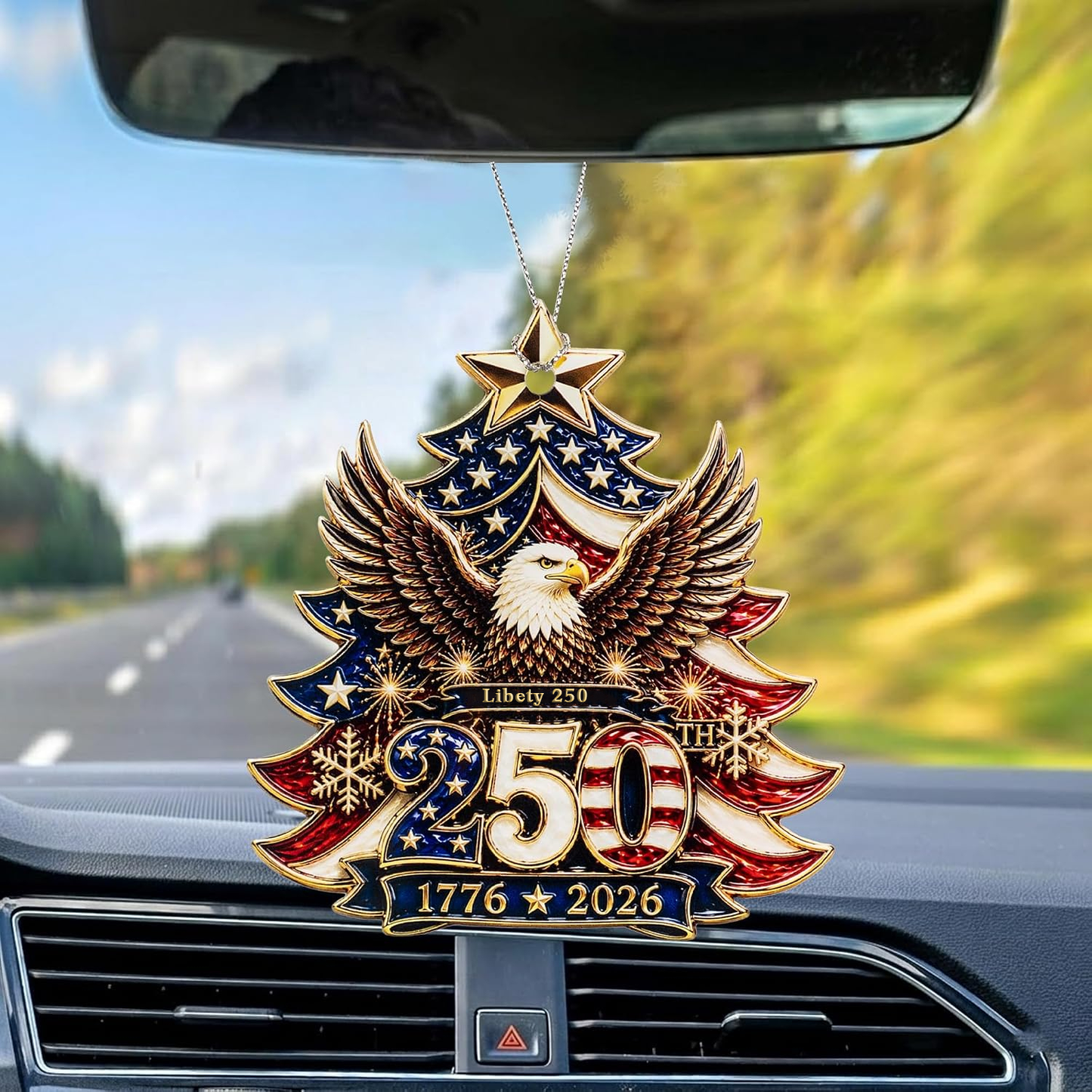 1776–2026 Liberty Eagle Christmas Ornament