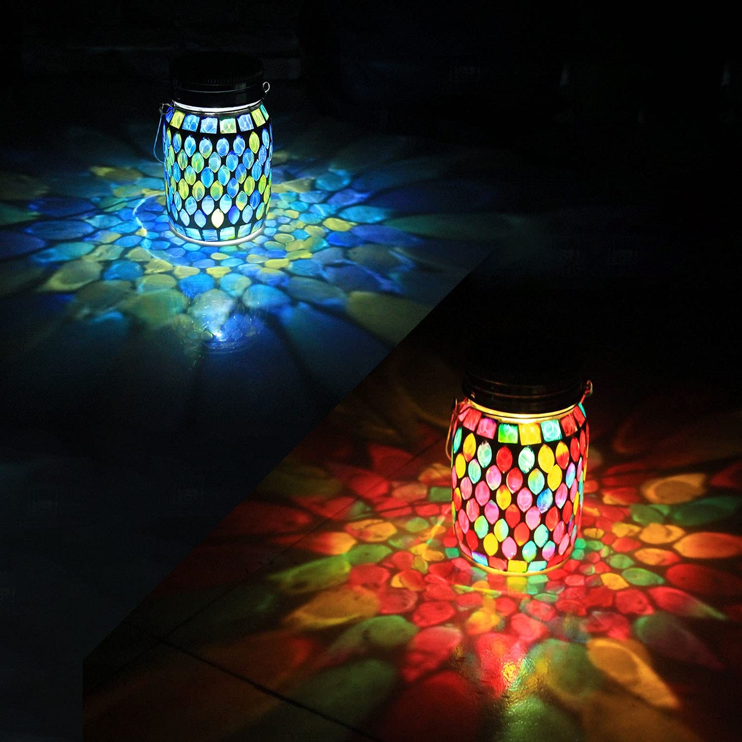 Solar Mosaic Waterproof Night Lanterns