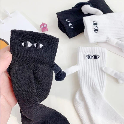 🔥 Hand In Hand Magnetic Holding Hands Socks 💕