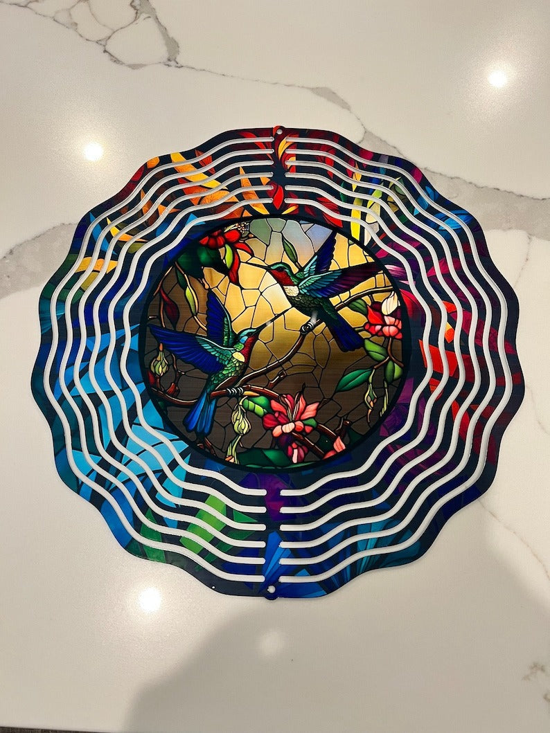 ✨ Stained Glass Wind Spinner