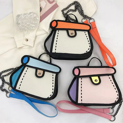🎅Best Christmas Gift 🎁2D Cartoon Handbag👜