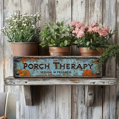 🔥Summer Sale 49% OFF🔥Country-style "Porch Healing" Metal Sign