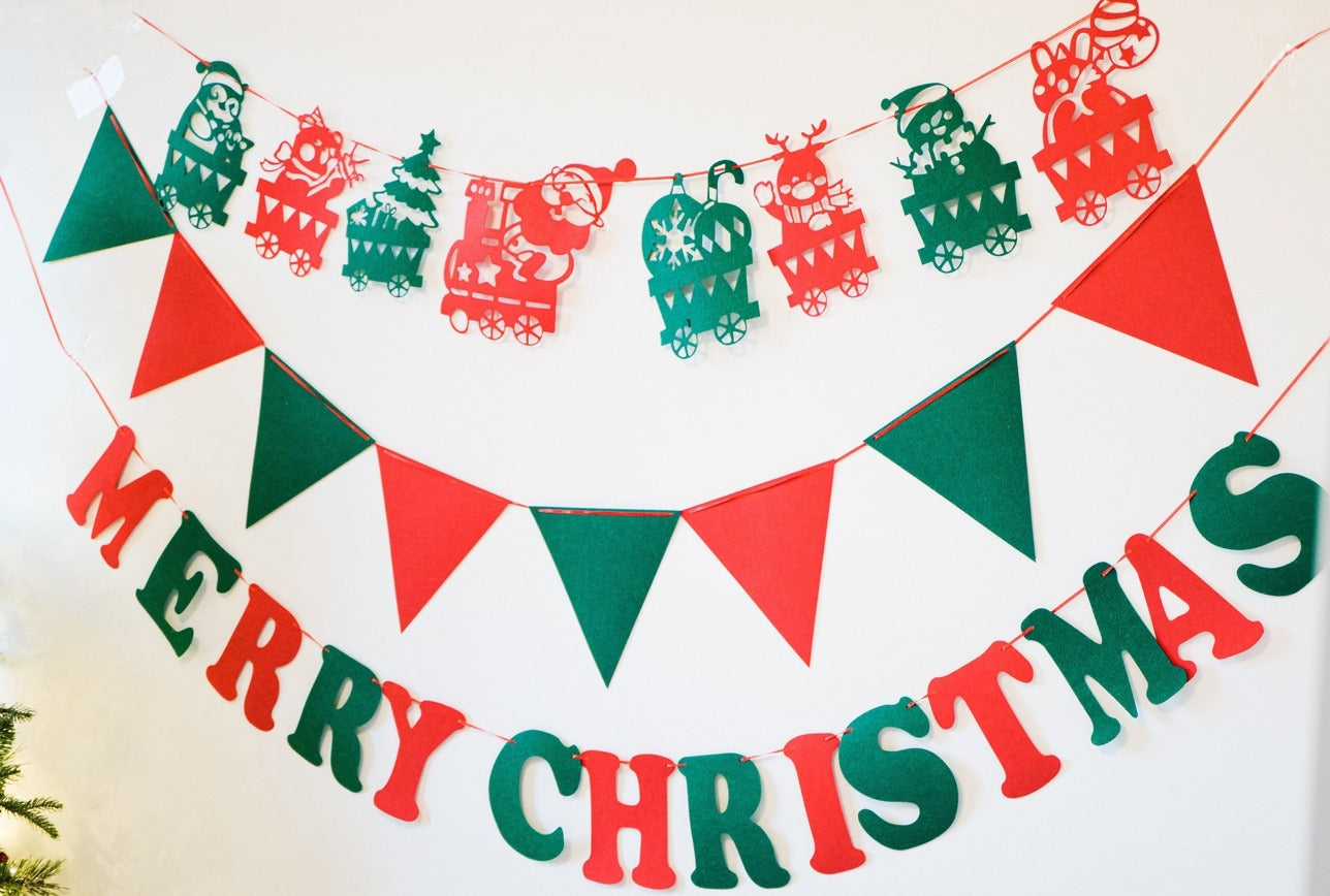 🎄Hot Sale 30% Off🎄 High-Quality Felt Christmas Wall Decoration Flags