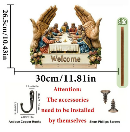 Jesus and Disciples Wall Art Keychain