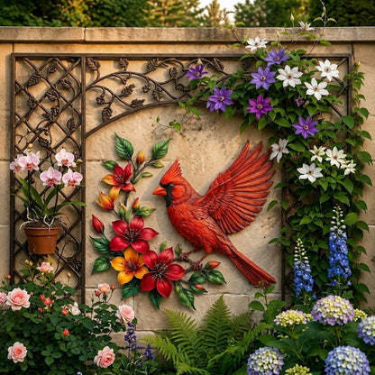 🔥Handcrafted Nature Bird Floral Metal Wall Art