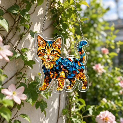 DIY Acrylic Cat Puzzle Suncatcher – Colorful Window Hanging Decor For Cat Lovers