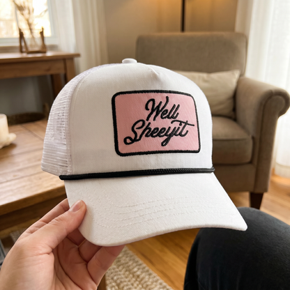 🧢 “Well Sheeyit” Trucker Hat — Attitude You Can Wear