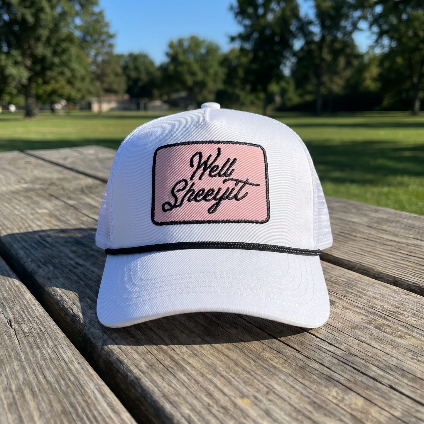 🧢 “Well Sheeyit” Trucker Hat — Attitude You Can Wear