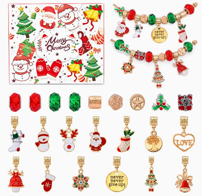 🎄DIY CHRISTMAS ADVENT CALENDAR BRACELETS SET