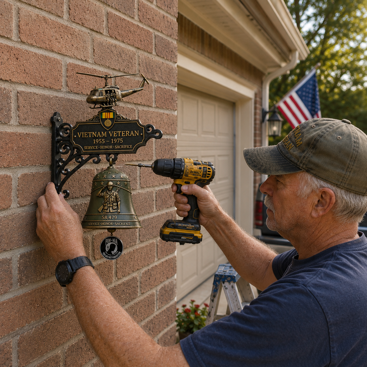 🔔Last Day Promo: 49% OFF 🎖️-Vietnam Veteran Tribute Wall Bell
