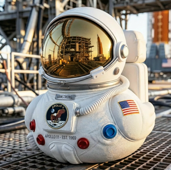 Artemis II Mission Moon Launch Commemorative Astronaut Duck