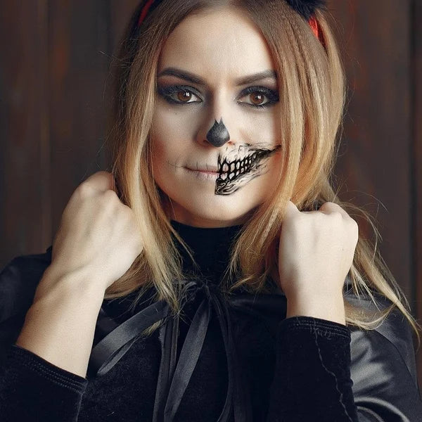 🎃👻HALLOWEEN PRE SALE - 49% OFF - Halloween Prank Makeup Temporary Tattoo😈Realistic & Easy To Remove