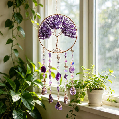 🔥Tree of Life Crystal Suncatcher Wind Chime