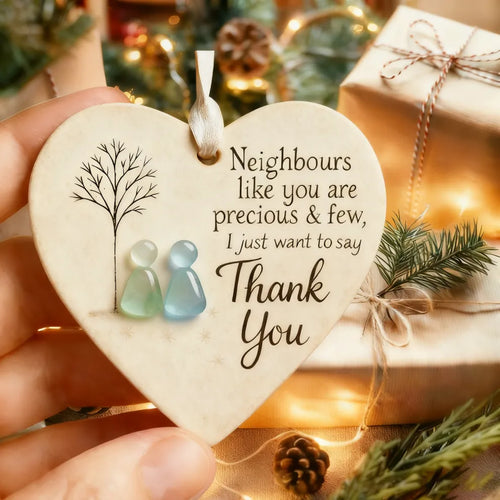 Thank You Neighbours Heart - Shaped Ornament
