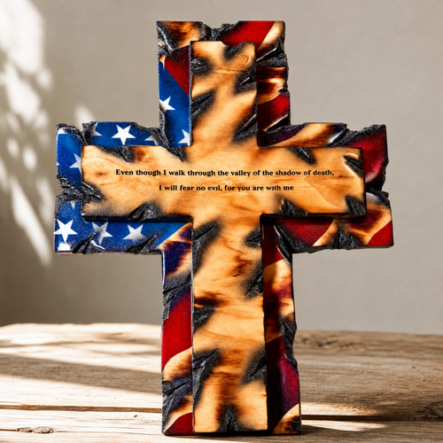 Tattered Flag Cross