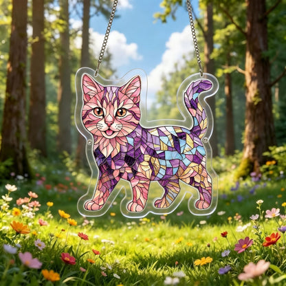 DIY Acrylic Cat Puzzle Suncatcher – Colorful Window Hanging Decor For Cat Lovers