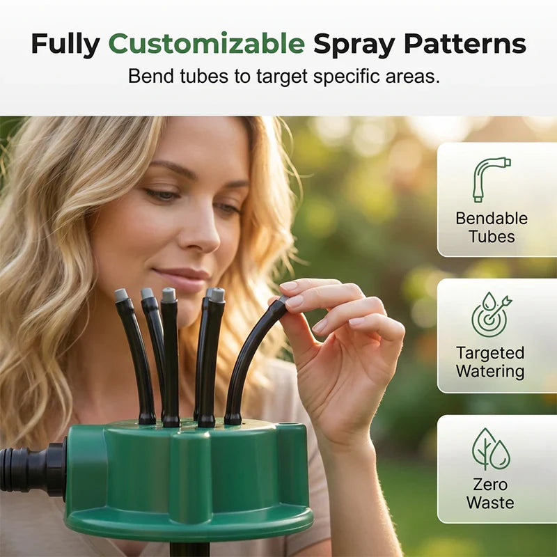 360° Coverage Precision Garden Irrigation Sprinkler
