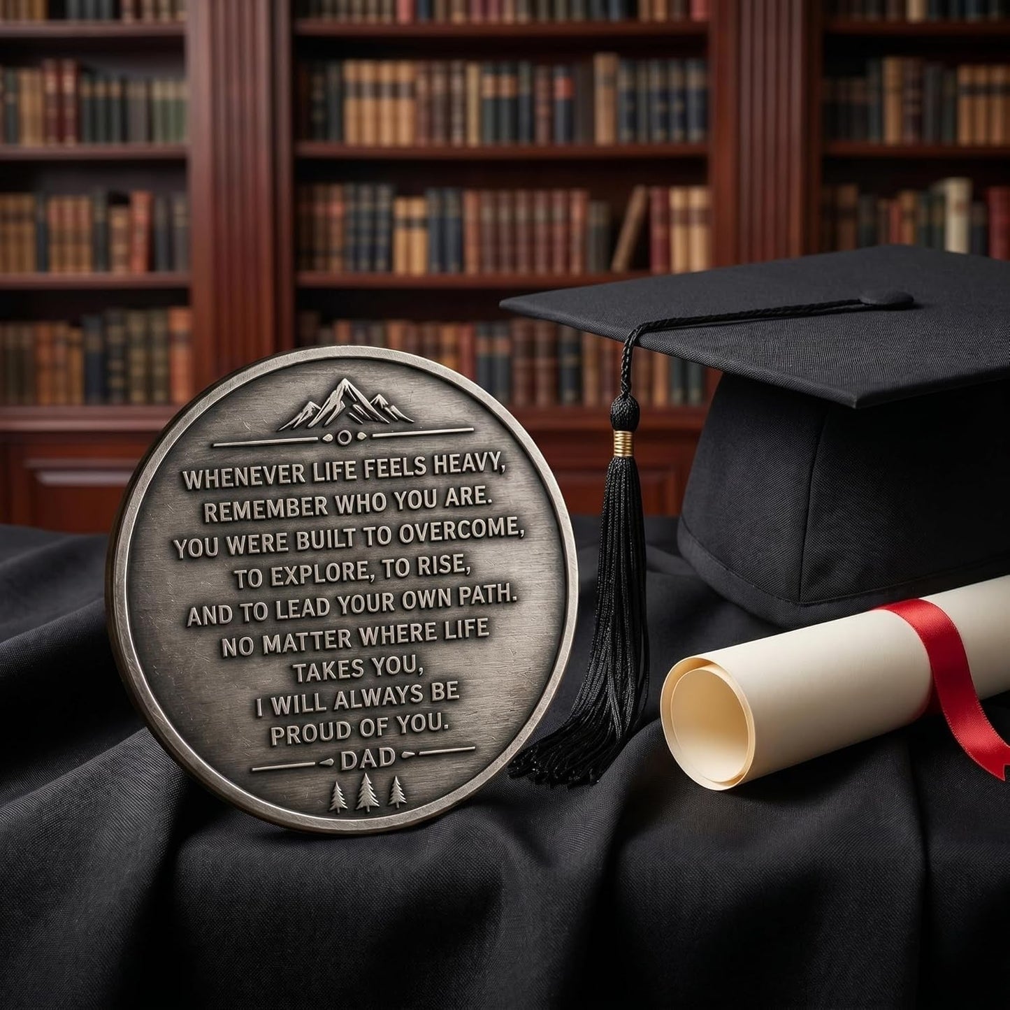 To My Son Inspirational Keepsake Coin From Dad