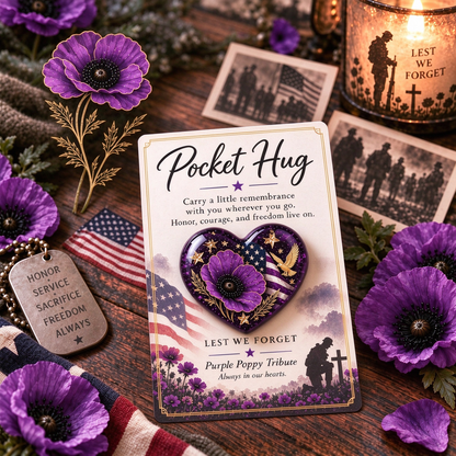 ❤️ Pocket Hug™ Remembrance – A Little Keepsake of Love, Honor &amp; Memories 🌺✨
