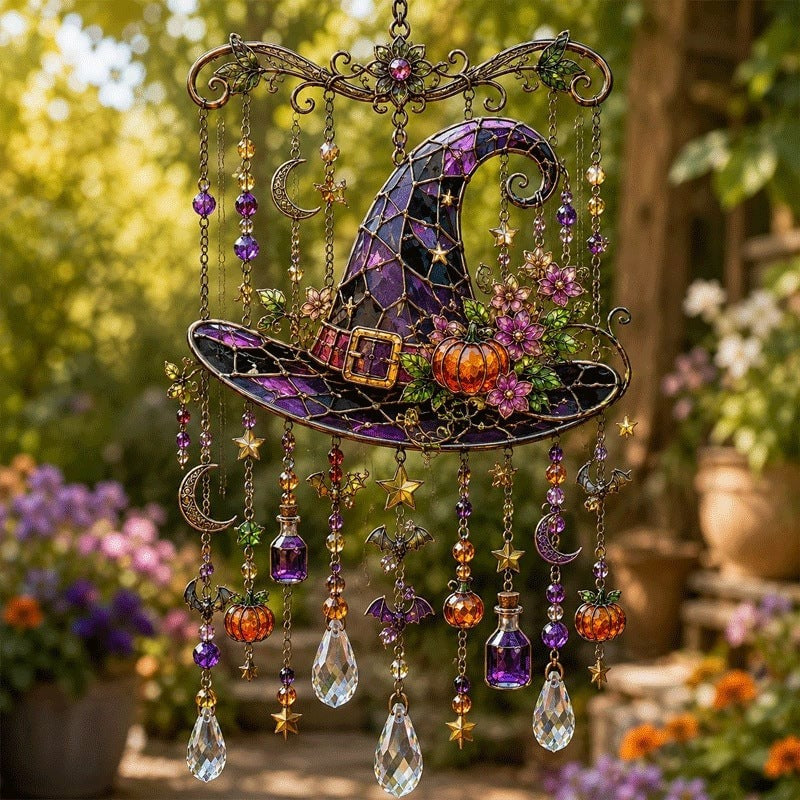 Halloween-Themed Crystal Wind Chime